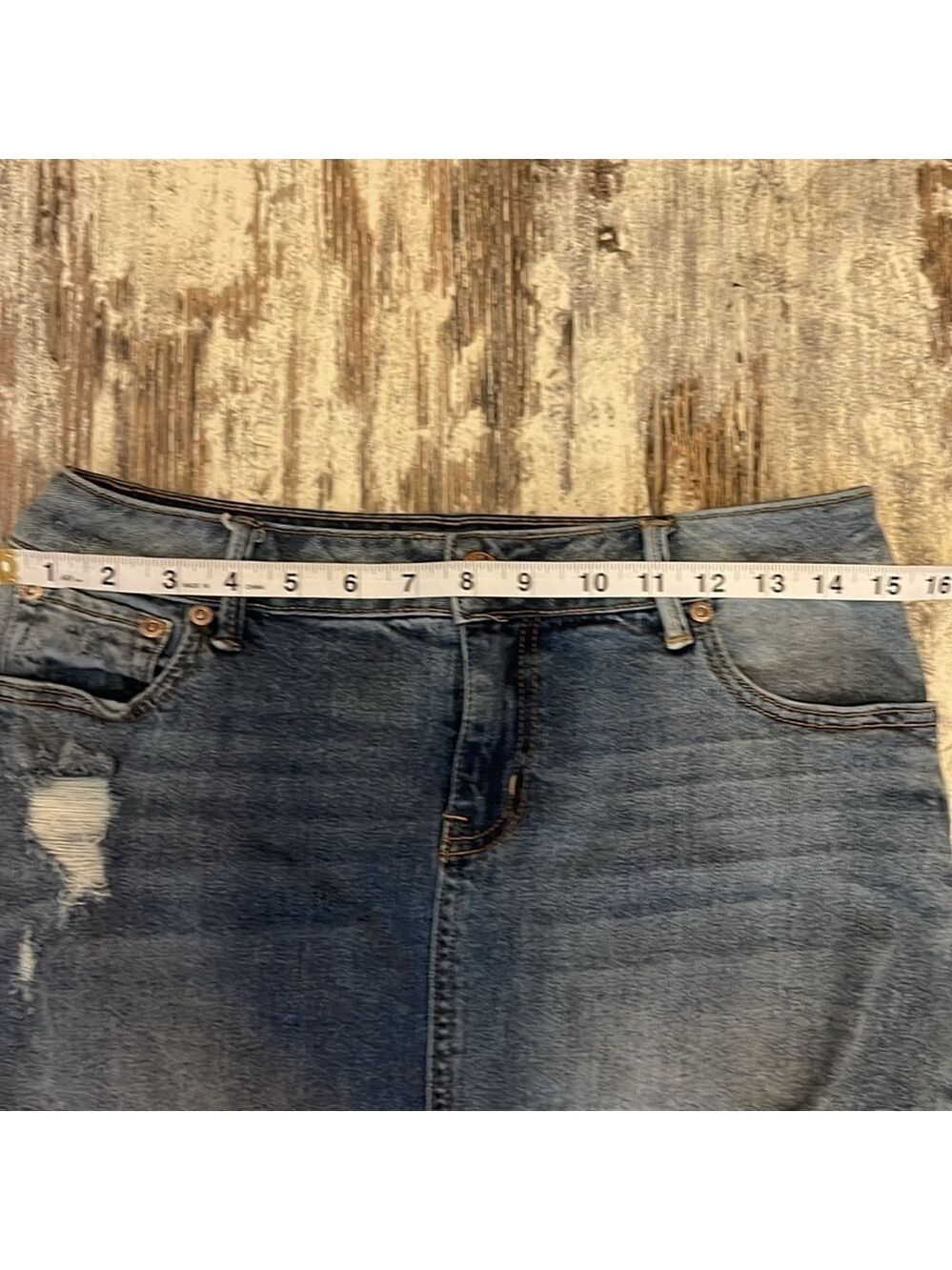 Denim Y2K Skirt Size 30 - Picture 4 of 5